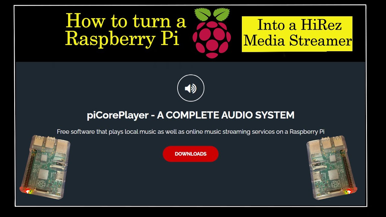 HiRez-аудио — настройка стримера Raspberry Pi PiCore — настройка плеера Picore в качестве стример...