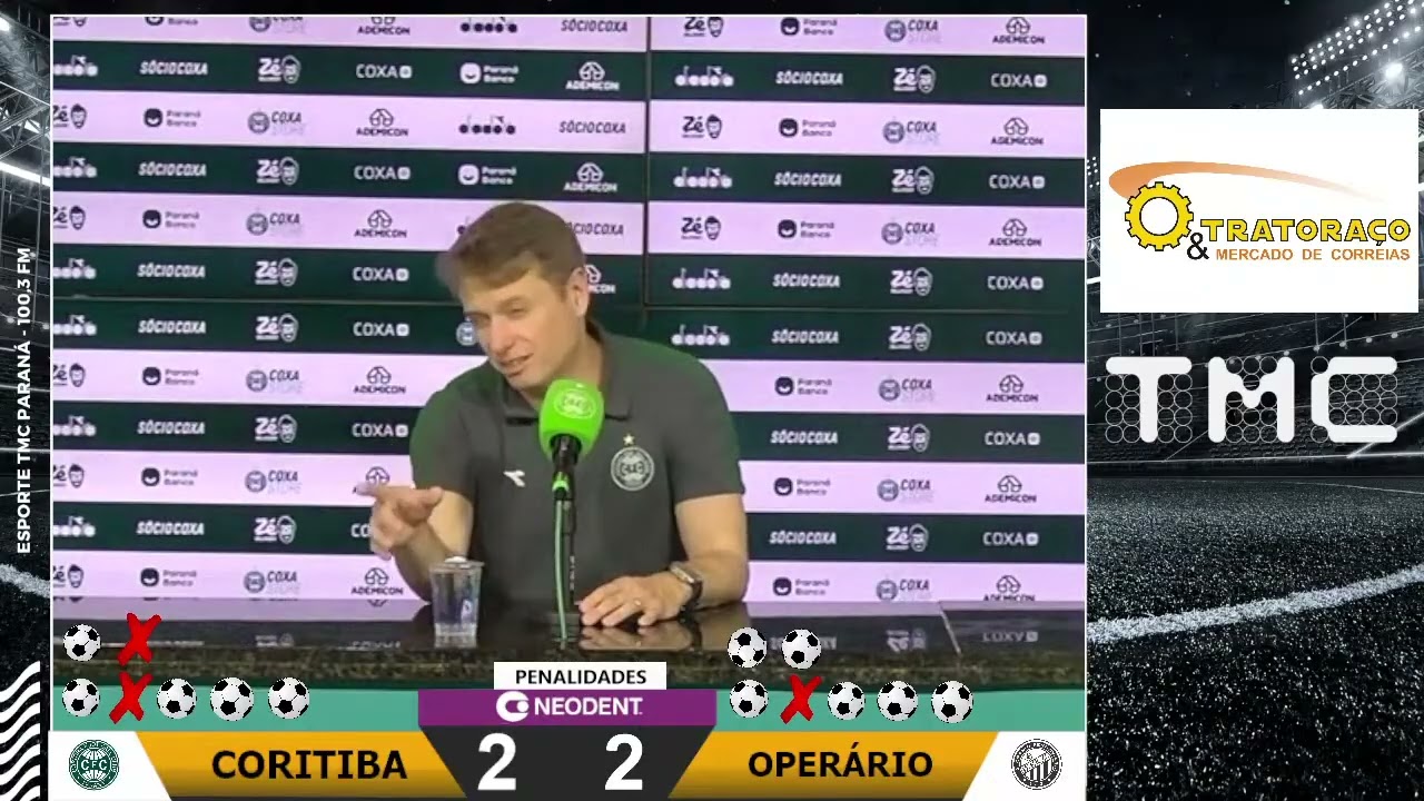 COLETIVA DO TÉCNICO FERNANDO SEABRA APÓS A ELIMINÇÃO DO CORITIBA NO PARANAENSE