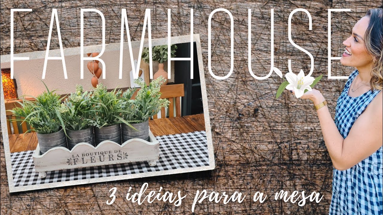 Madeiras, latas e vidros, como fazer 3 enfeites de mesa lindos estilo Farmhouse/ Faça você mesmo