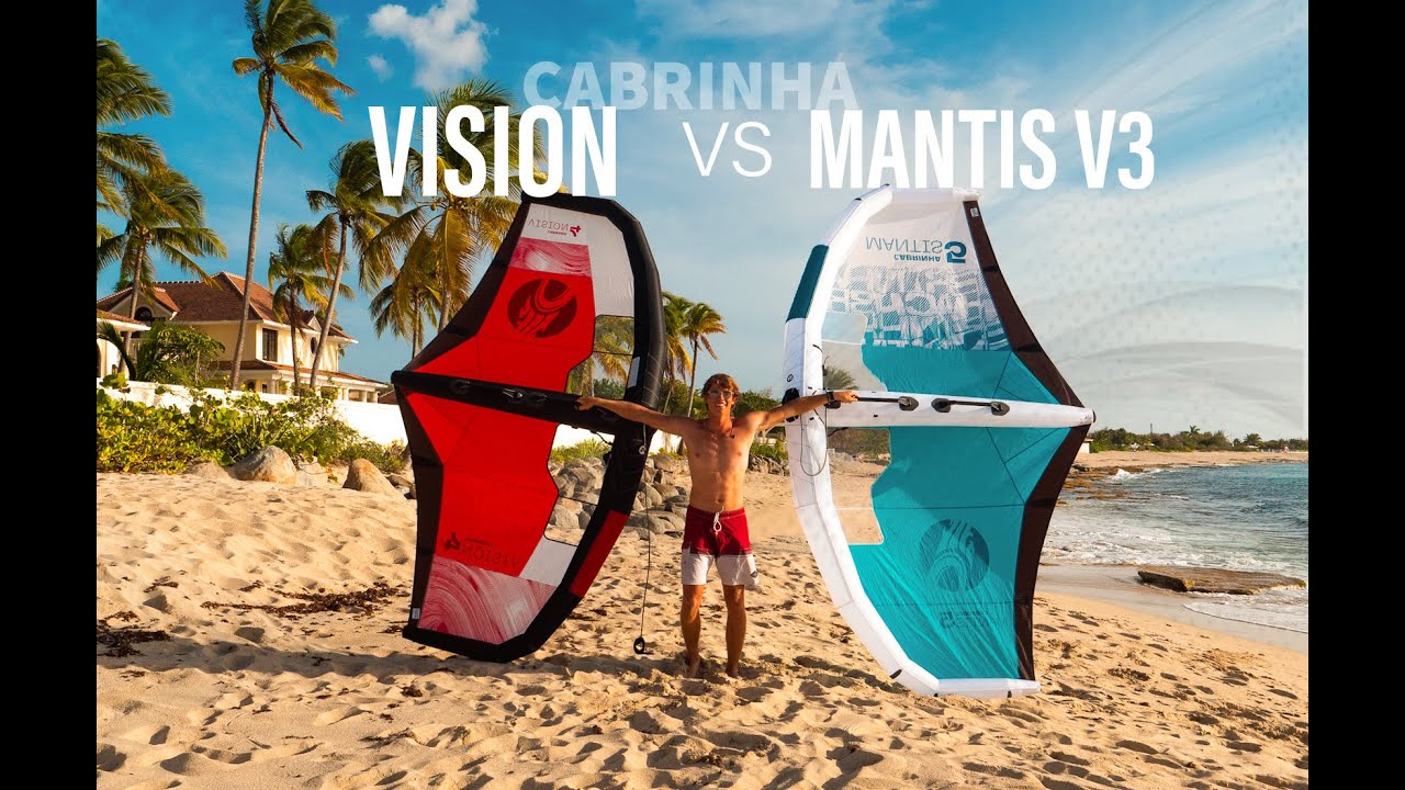Comparaison entre la Mantis V3 vs Vision Wing Cabrinha