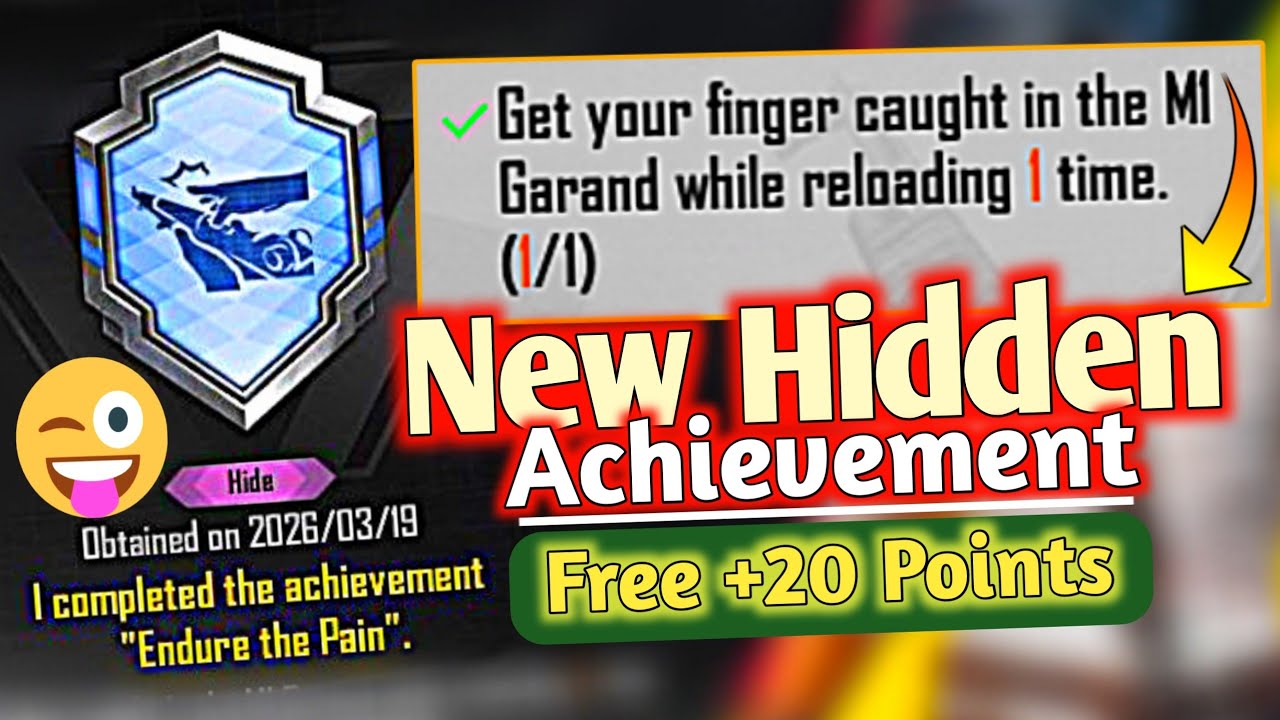 New Hidden Achievement (Endure The Pain) in BGMI | Complete New [Endure The Pain] Hide Achievement
