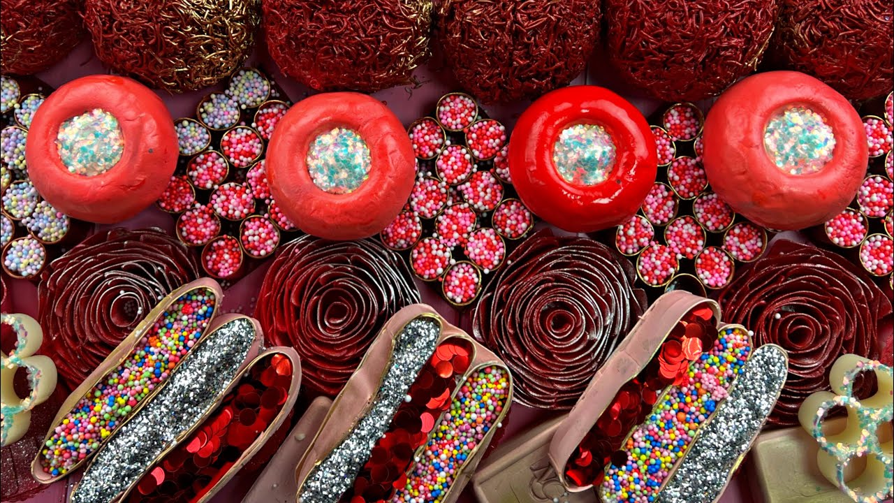 Soap balls ❤️roses/crushing soap boxes with glitter and starch ❤️