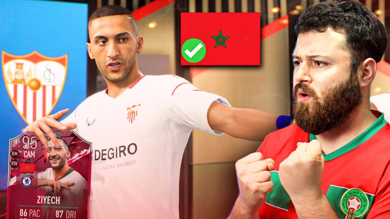 تحدي بناء إشبيلية بلاعبين من المغرب فقط ..🇲🇦 ✅️