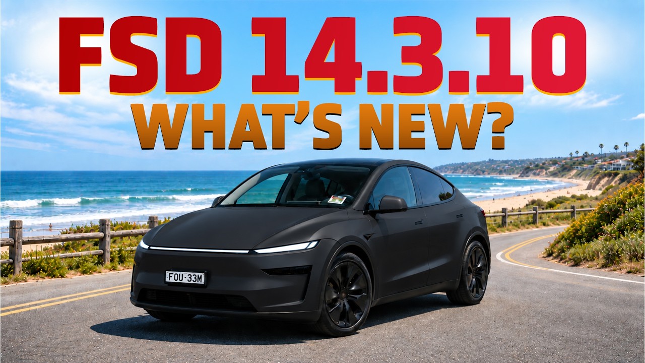 Первый взгляд на обновление Tesla FSD 14.3.10