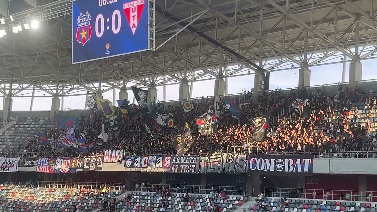 Atmosfera incredibila in Peluza SUD Steaua ☠️ 'Acasa sau deplasare' #ultras  #steaua