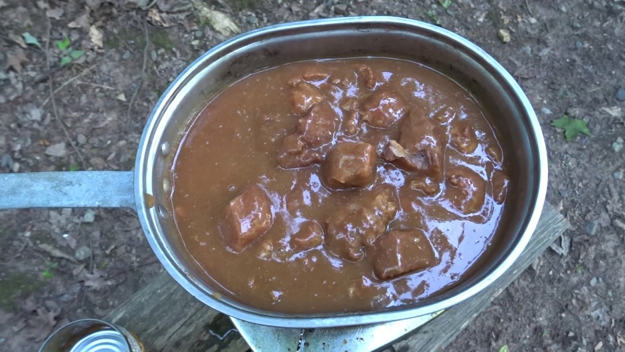 Camp Cooking Tuesday Hormel Roast Beef and Gravy, A taste test
