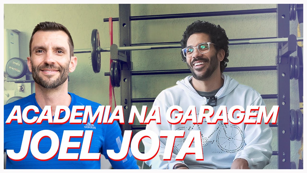 Tour na academia na garagem do Joel Jota | academia em casa