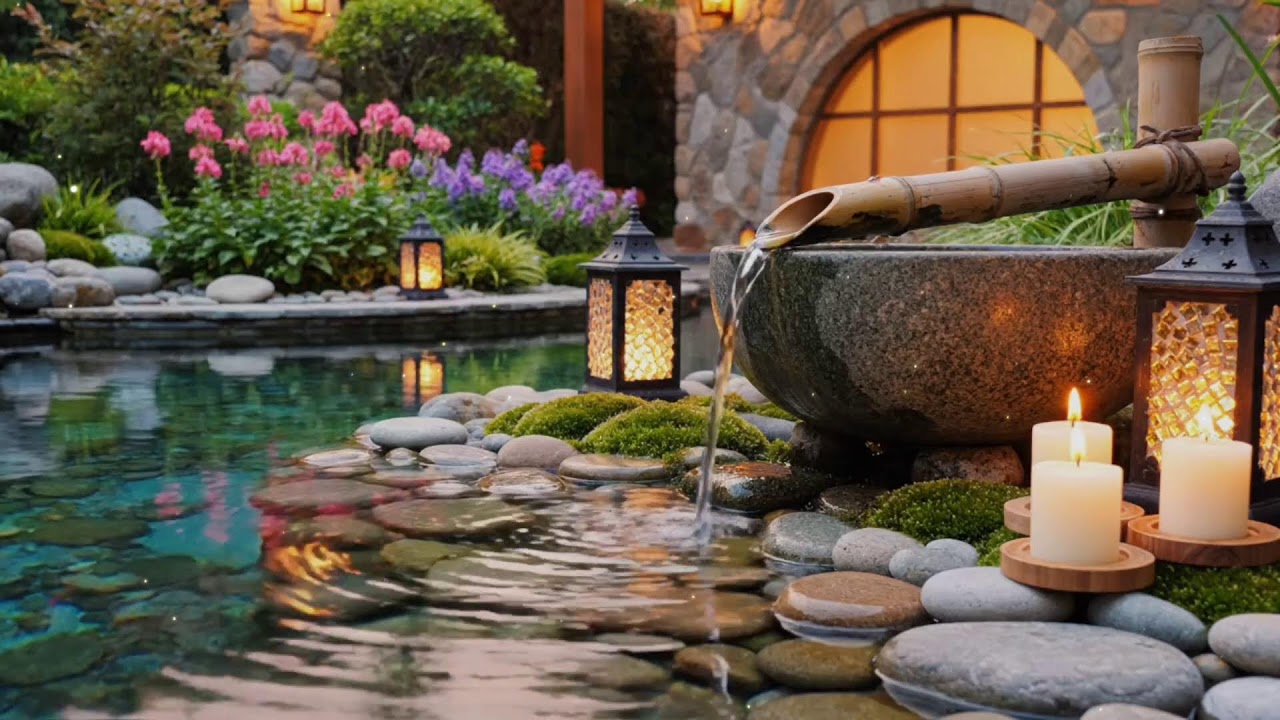 Ambient Piano & Flowing Water 🌿 Calm Anxiety, Relax Deeply, Feel Refreshed