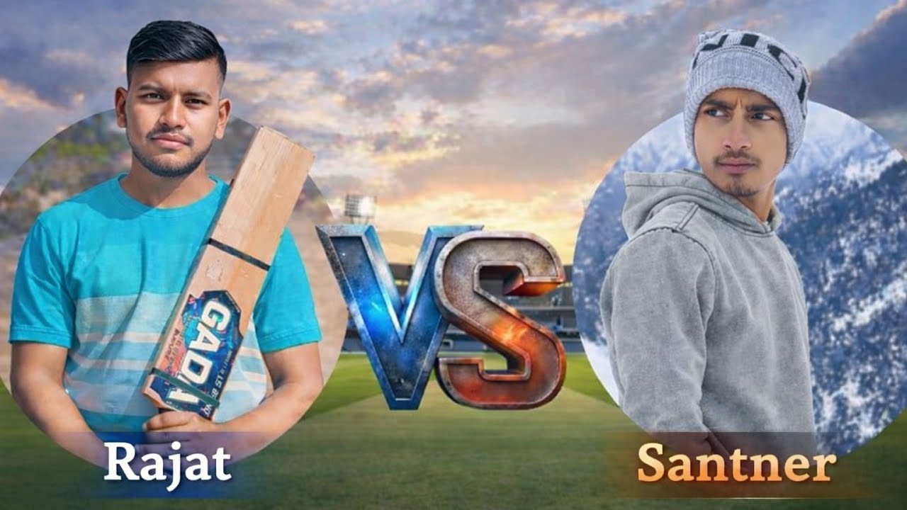 Rajat vs santner cross ❌ scheme match 🏏⚔️