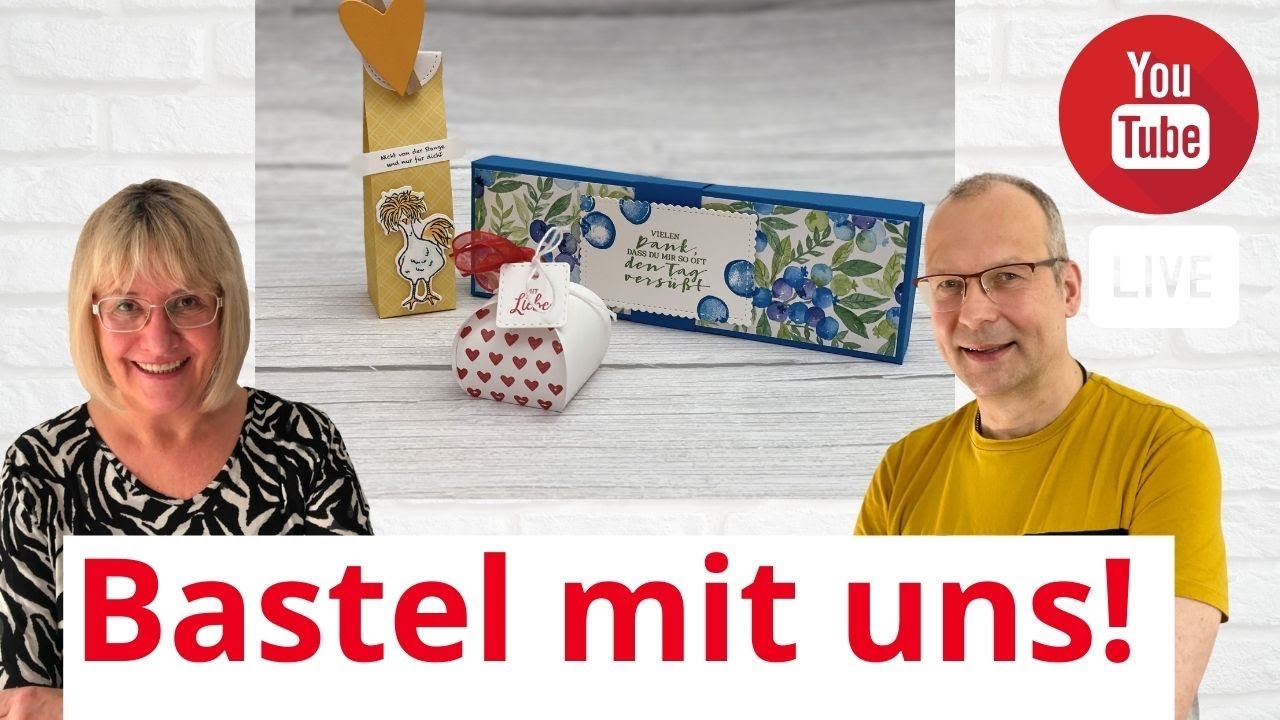 Geschenkverpackungen selber basteln- Live Video