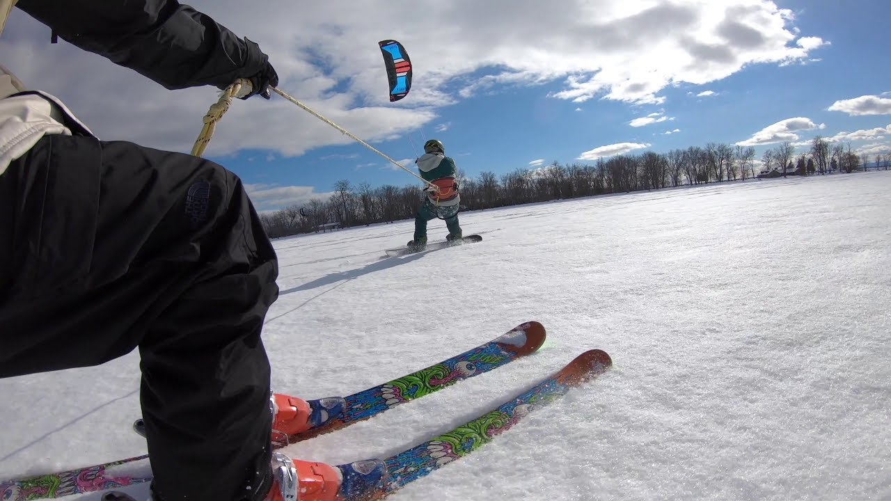 Snowkiting Lake Champlain GoPro 4K Edit