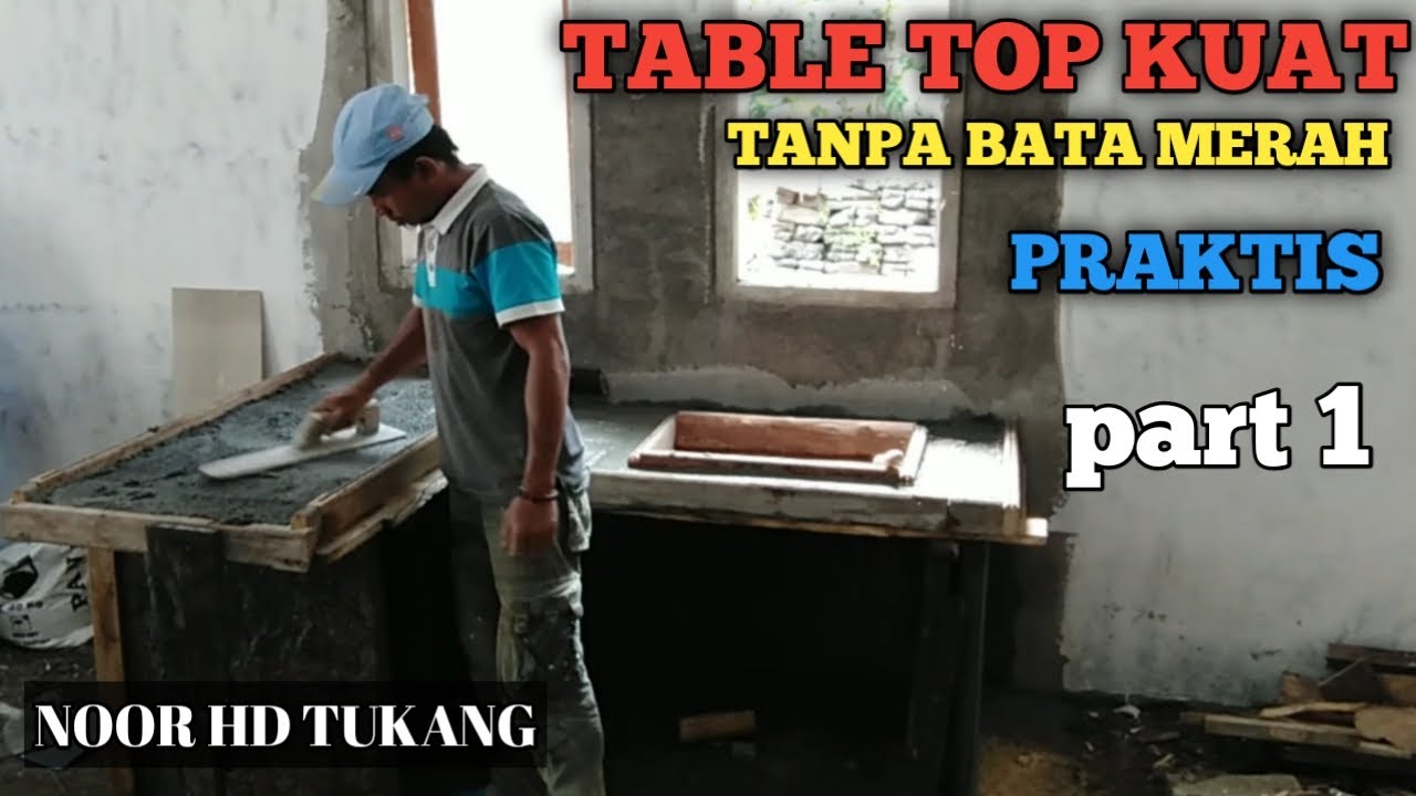 Cara buat Table top meja dapur // how to make your own table top at home // @NOORHDTUKANG