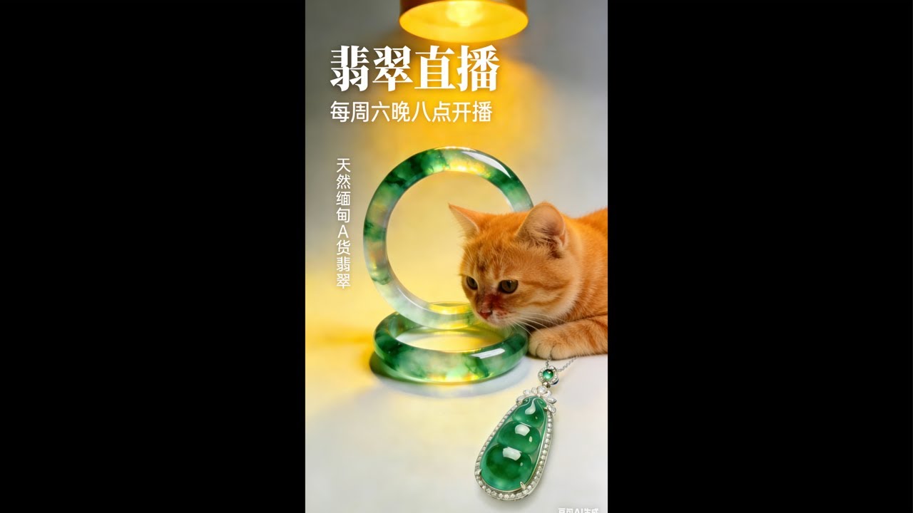【直播】卖翡翠的小女猫营业啦，源头直供，饿死中间商｜李喜猫