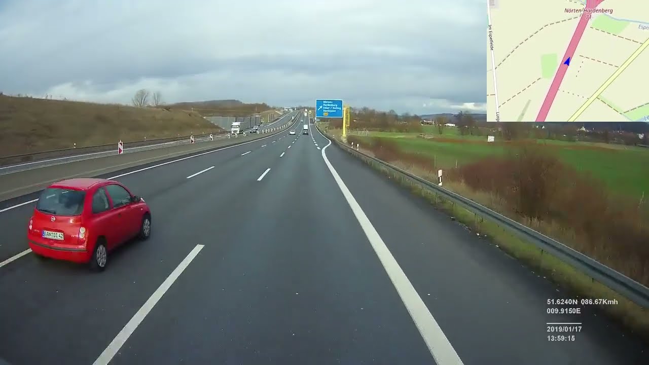 Германия. Автомагистраль A7, Драмметаль — Нёртен-Харденберг, 2019, 1x