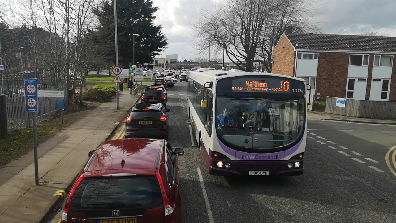 Bus ride from Grimsby bus depot to louth bus station