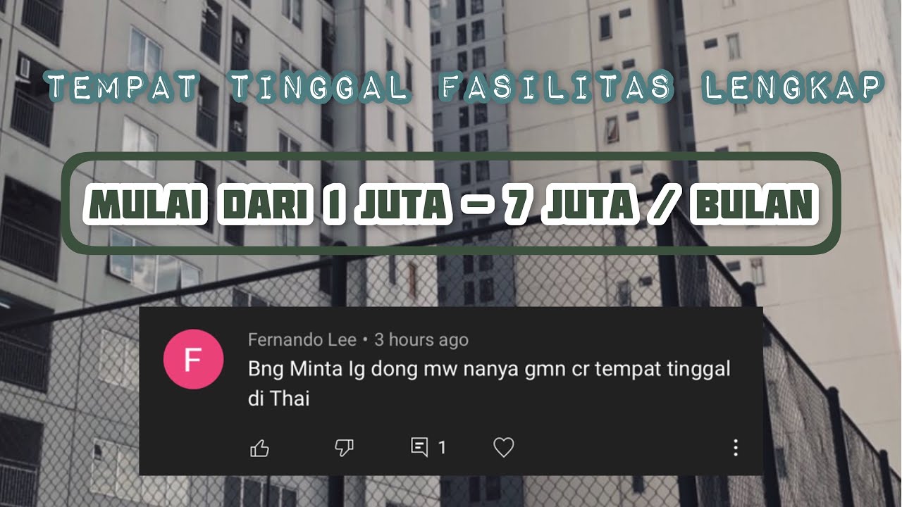 Cara Mencari Tempat Tinggal Di Thailand⁉️🇹🇭🇹🇭 | Education eps. 8 #studyinThailand