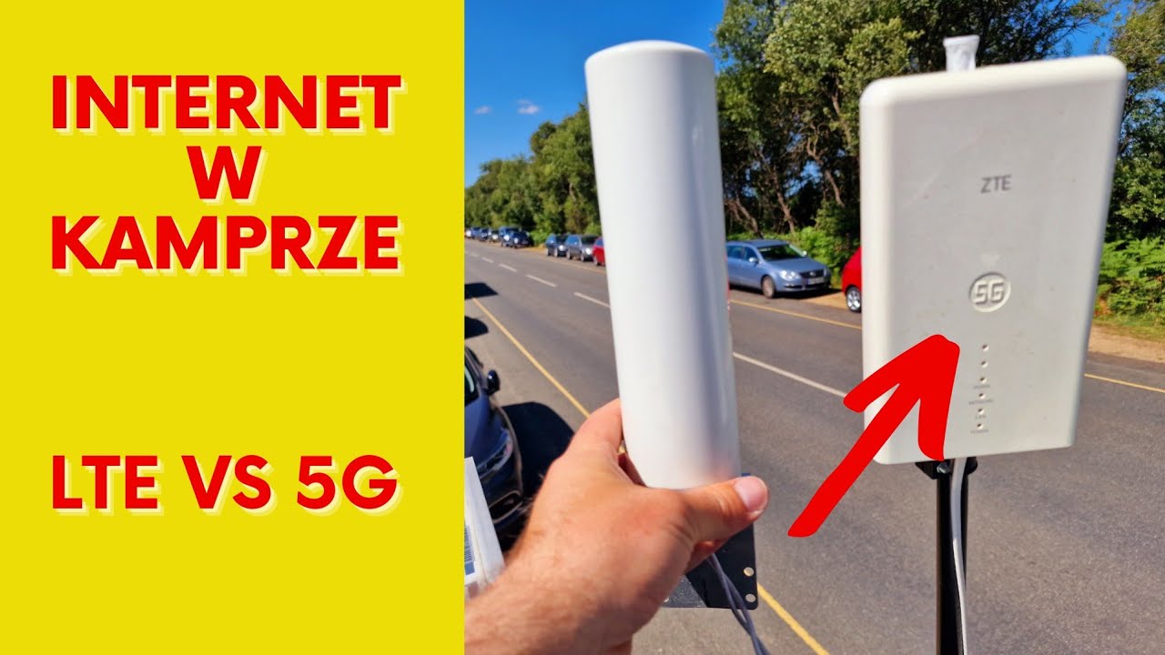 5G ZTE MC7010 vs LTE Huawei B535 - internet w kamperze - antena czy router zewnętrzny?