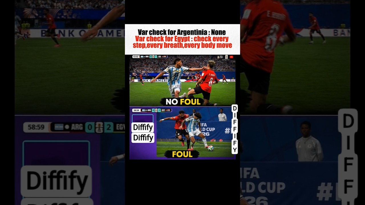 Argentina vs Egypt VAR issue | Cheating in argentina vs egypt | FIFA cheating in argentina var