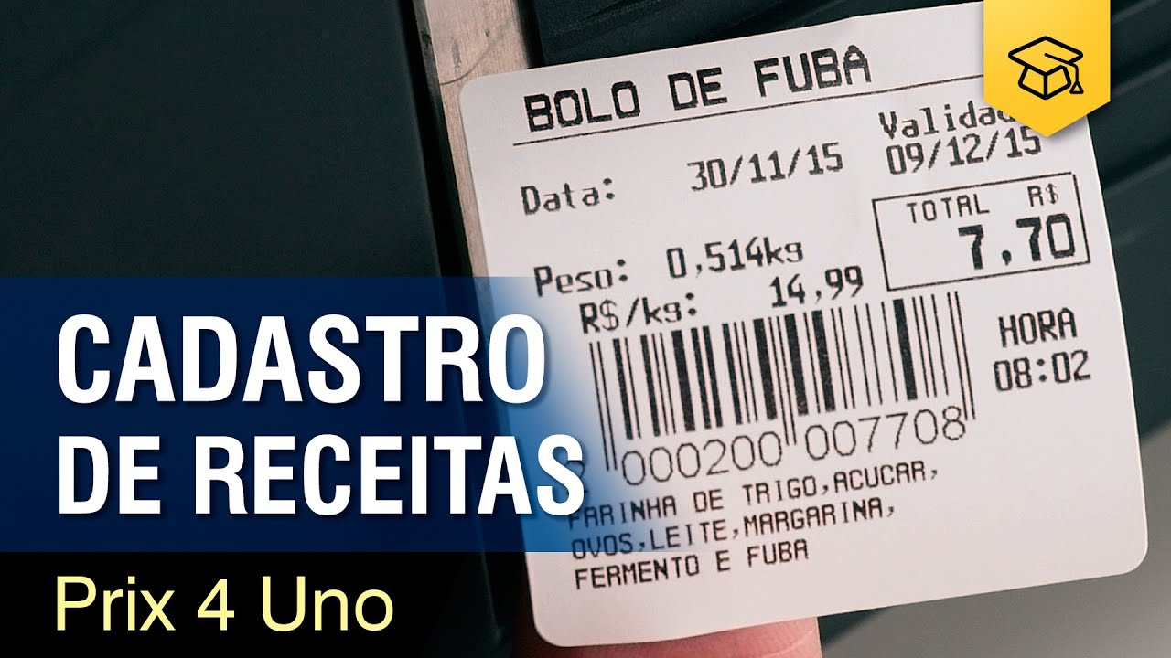 Prix 4 Uno  - Cadastro e Associação de Receitas
