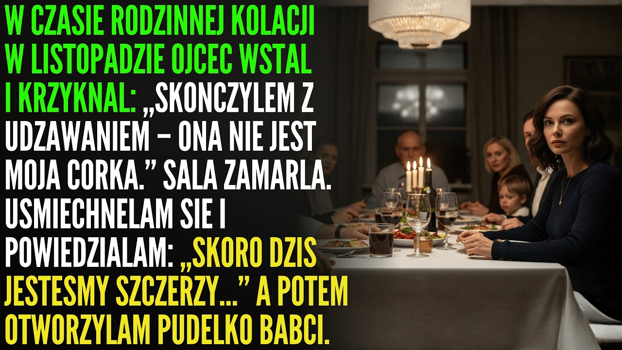 „Nie jest moją córką” – powiedział ojciec przy rodzinnym obiedzie