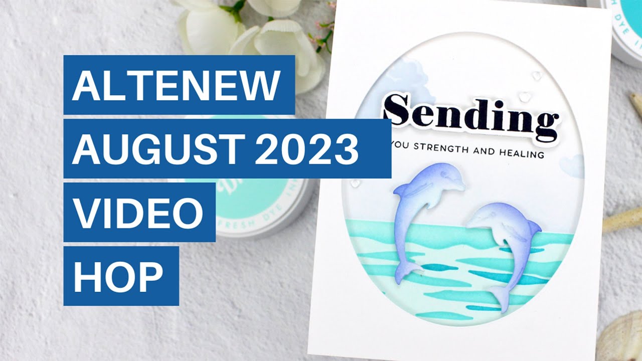 Caribbean Layering Stencils: Altenew August 2023 Video Hop