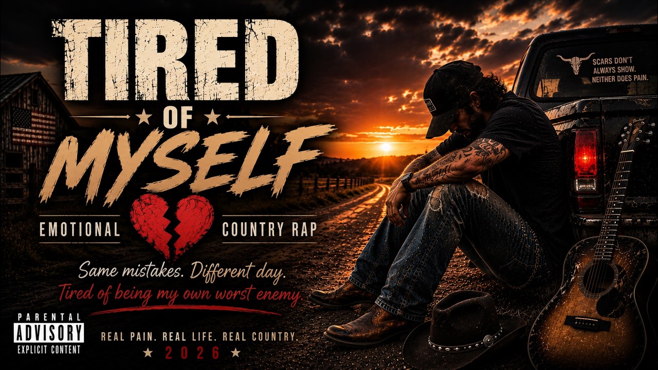 Tired of Myself – Emotional Country Rap | Sad Southern Hip Hop Song