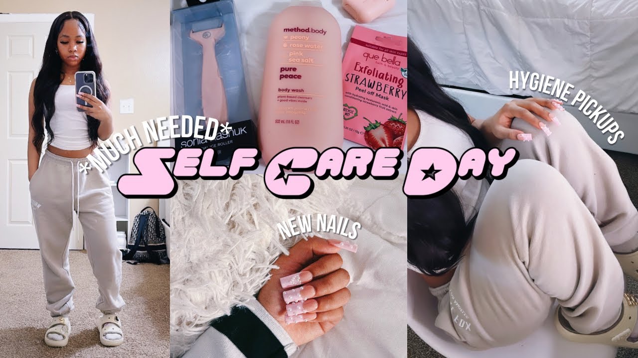 SELF CARE DAY VLOG | buying myself roses, pamper routine, face mask, cleaning + more