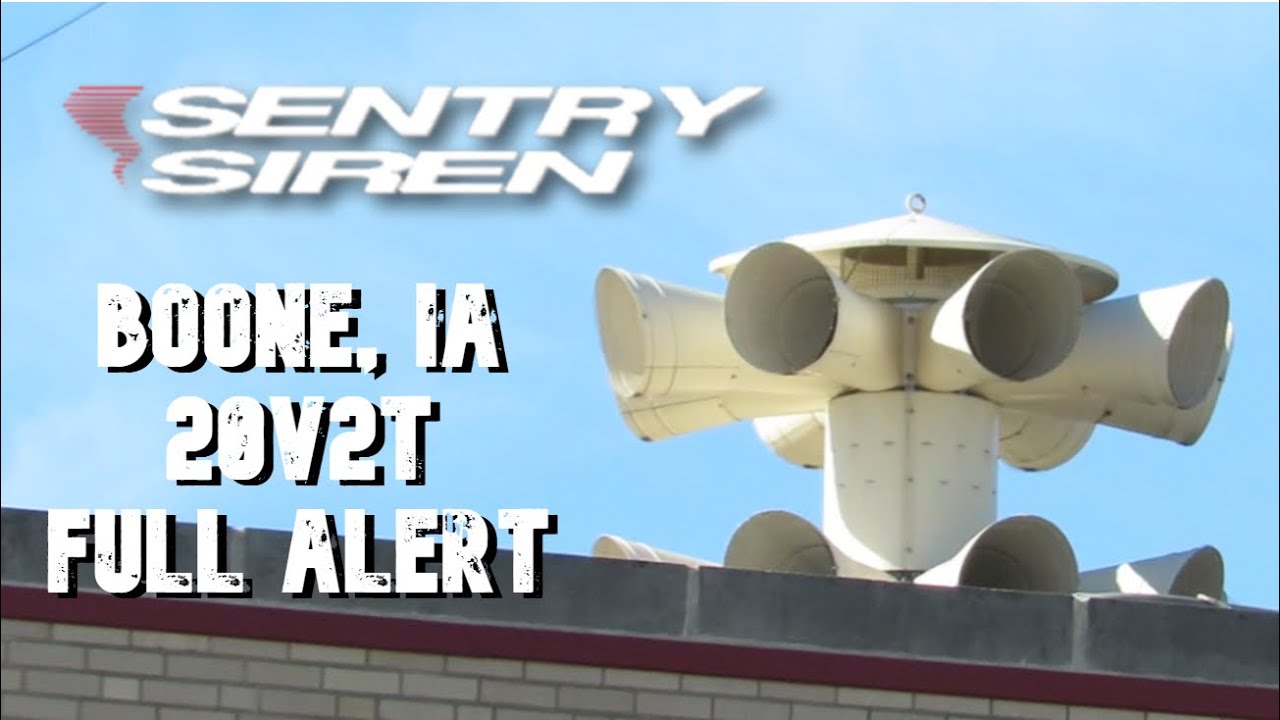 Sentry 20V2T Siren Test - Boone, Iowa