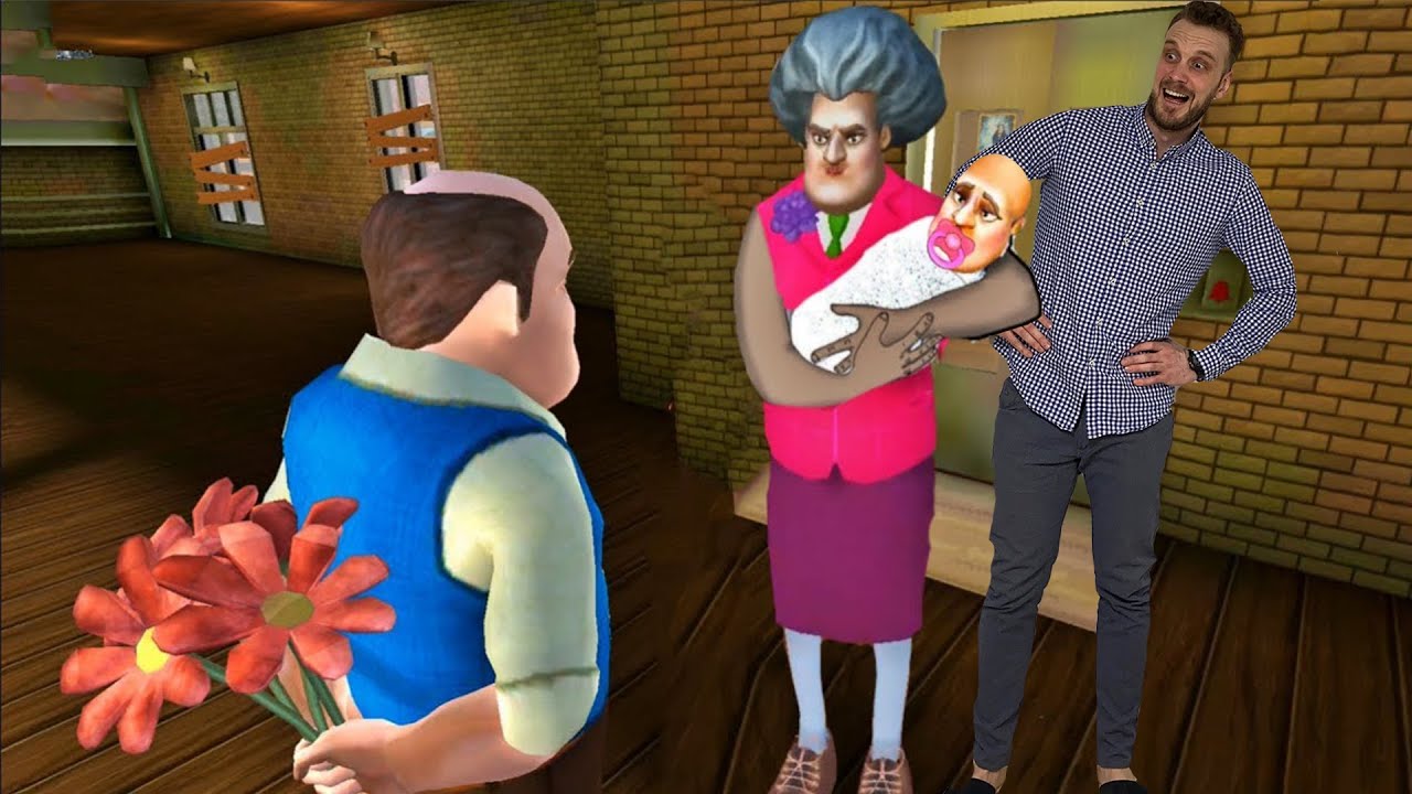LUDA UČITELJICA IMA BEBU SA LUDIM KOM&Scaron;IJOM?- Scary Teacher 3D Igrica