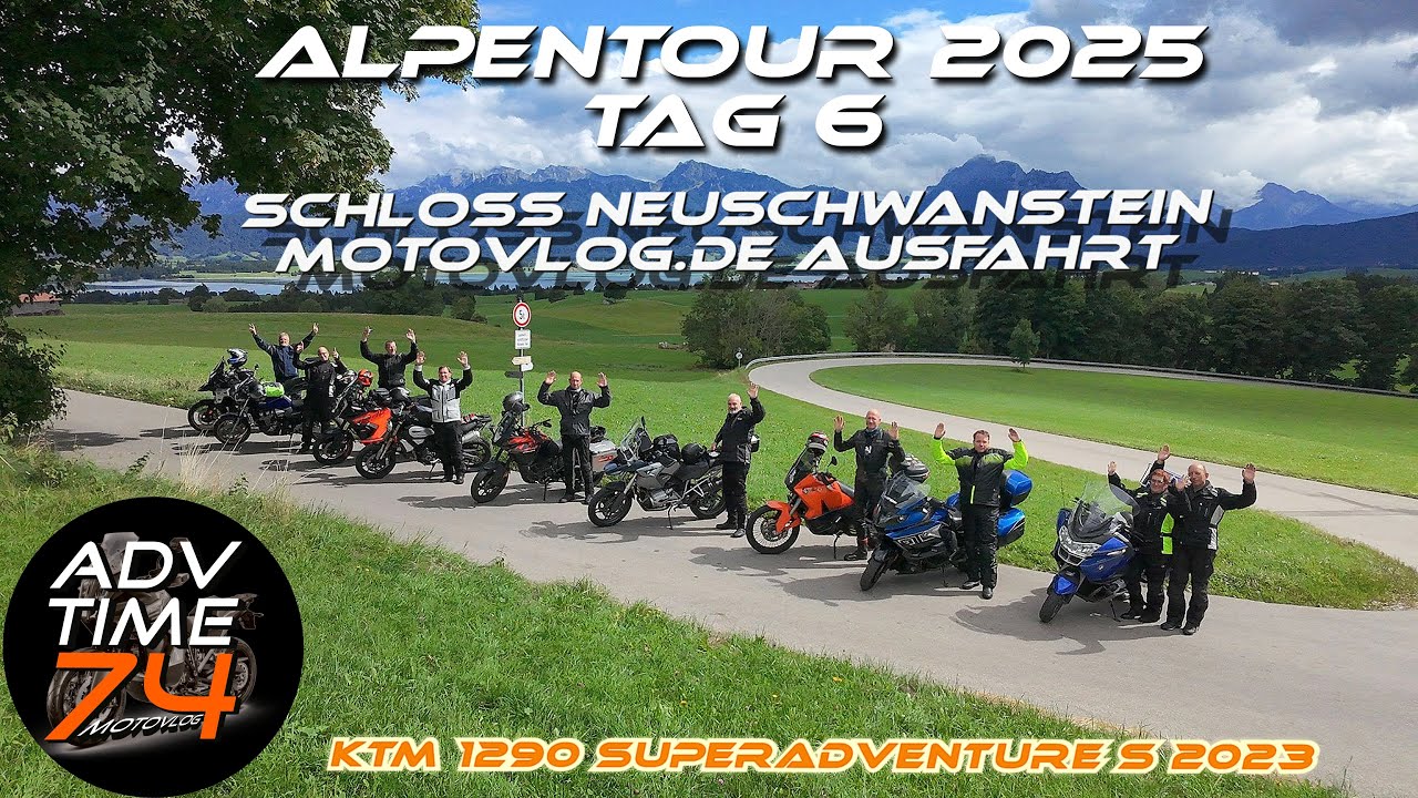 NEUSCHWANSTEIN - TOUR DURCHS ALLGÄU BEIM MOTOVLOG.DE  TREFFEN | KTM 1290 SAS 2023