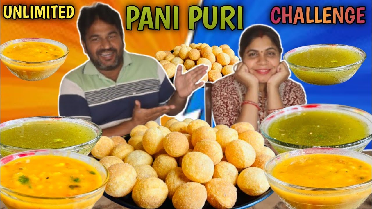 30 SECOND'S UNLIMITED SPICY PANI PURI EATING CHALLENGE | DESI FOOD SERIES EP : 93