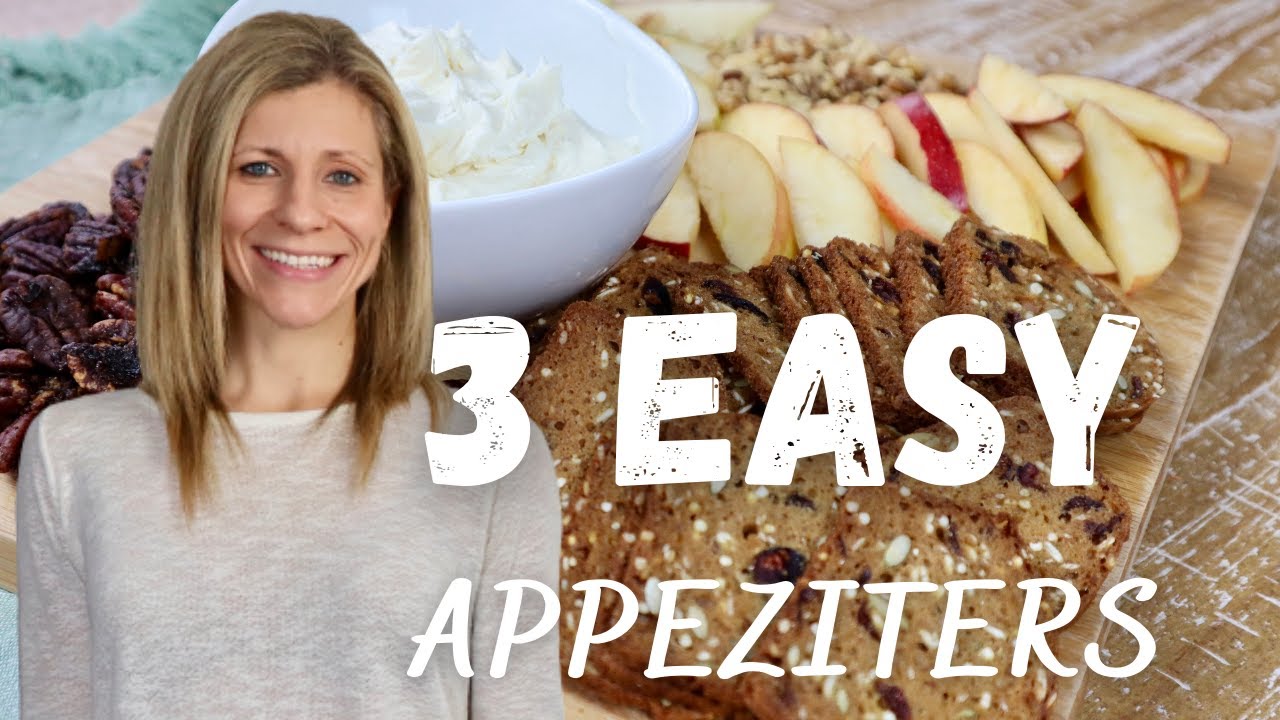 3 QUICK AND EASY HOLIDAY APPETIZERS I Thanksgiving Appetizers I Crowd Pleasing Holiday Starters