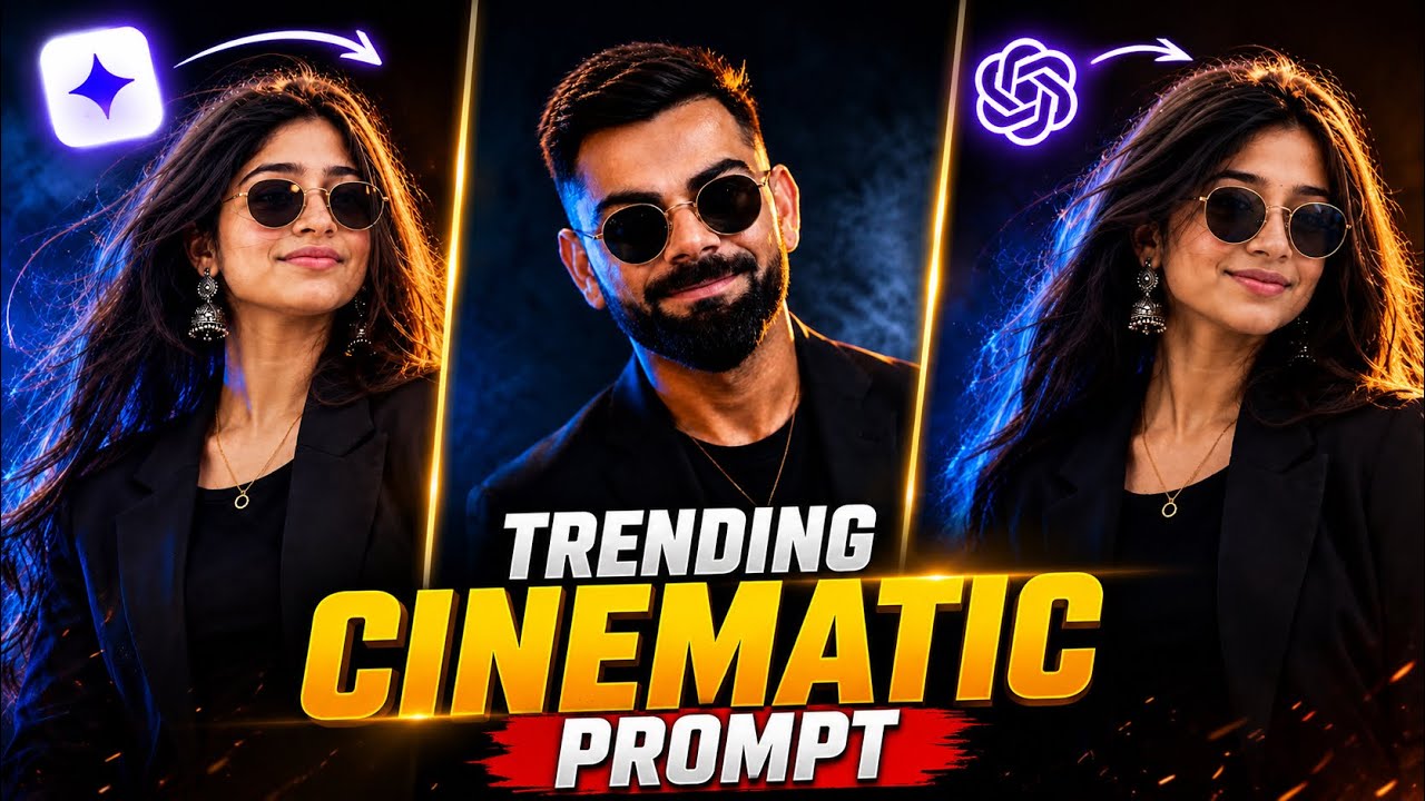 Trending Cinematic AI Photo Edit | Instagram Viral Aesthetic Photo Editing | Cinematic AI Prompt❤️&zwj;🔥