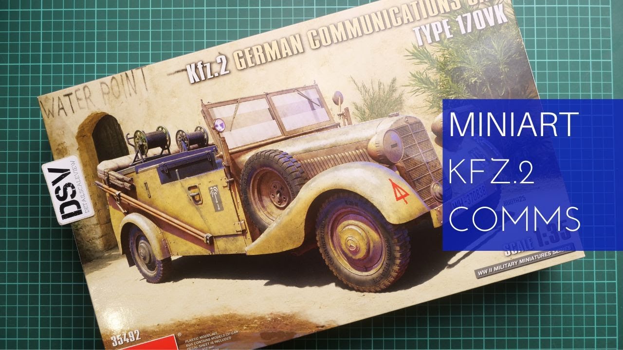 Обзор модели Miniart 1/35 Kfz.2 Немецкий бронетранспортер связи Type 170VK (35492).