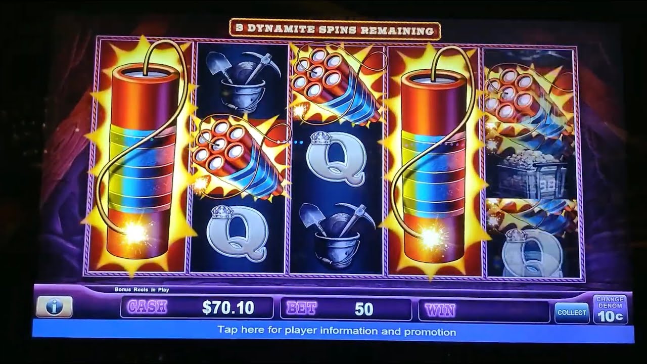 Eureka! Gold mine $5 spins Bonus games!