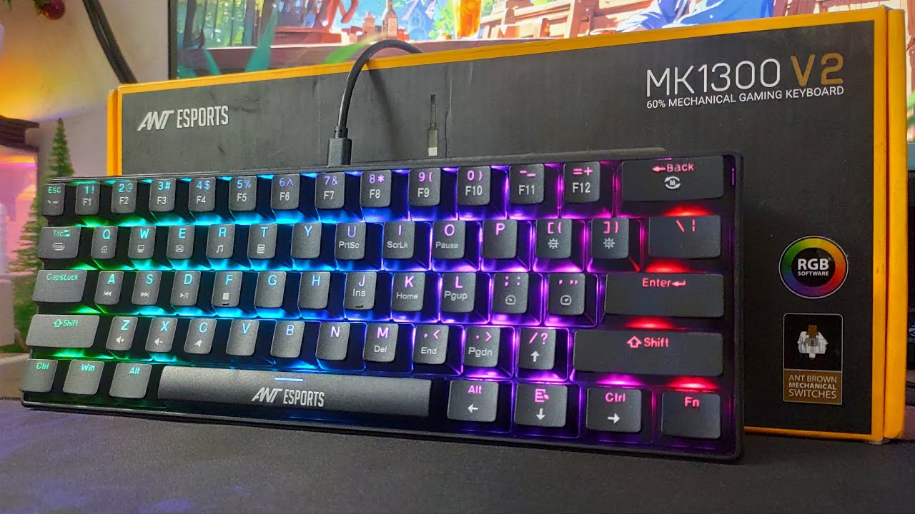 Ant Esports MK1300 V2 Per key RGB 60% mechanical keyboard ₹1,199 only #mechanicalkeyboard #rgb