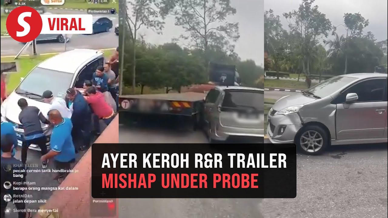 Cops probe trailer accident at Ayer Keroh R&R after viral video