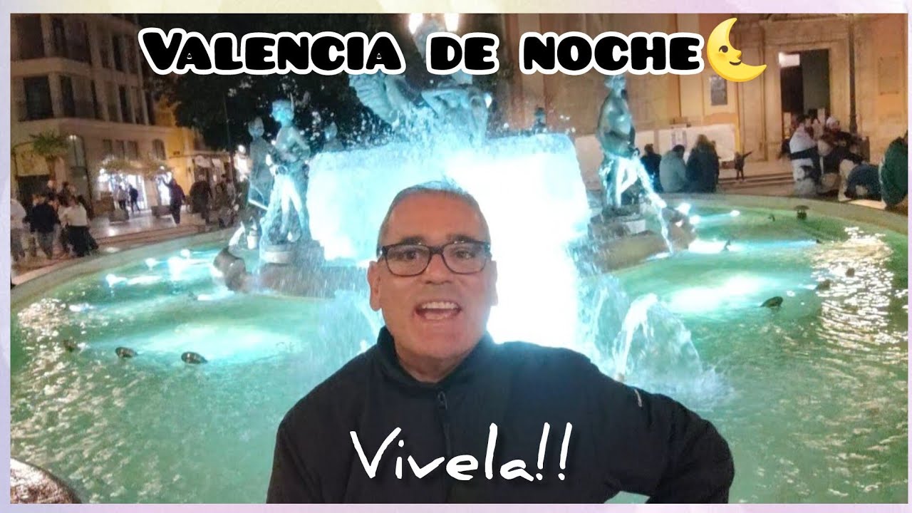 Que bonita es VALENCIA de noche🌜Está ciudad enamora🥰