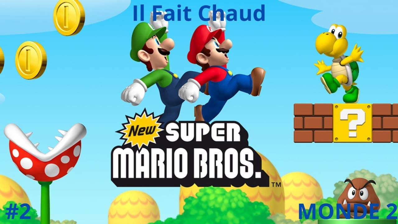 New Super Mario Bros DS 100% PARTIE 2 MONDE 2