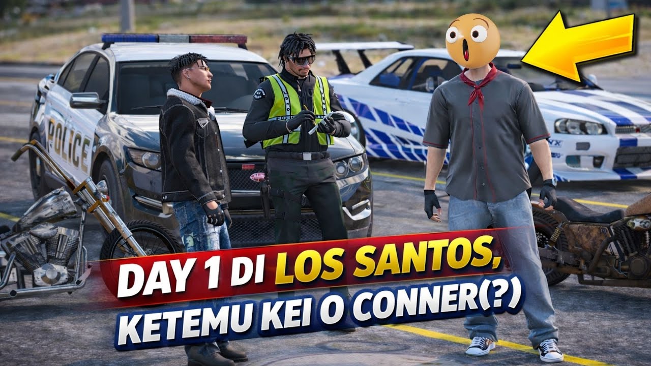 DAY 1 DI LOS SANTOS, KETEMU KEI O CONNER (?) - GTA 5 ROLEPLAY