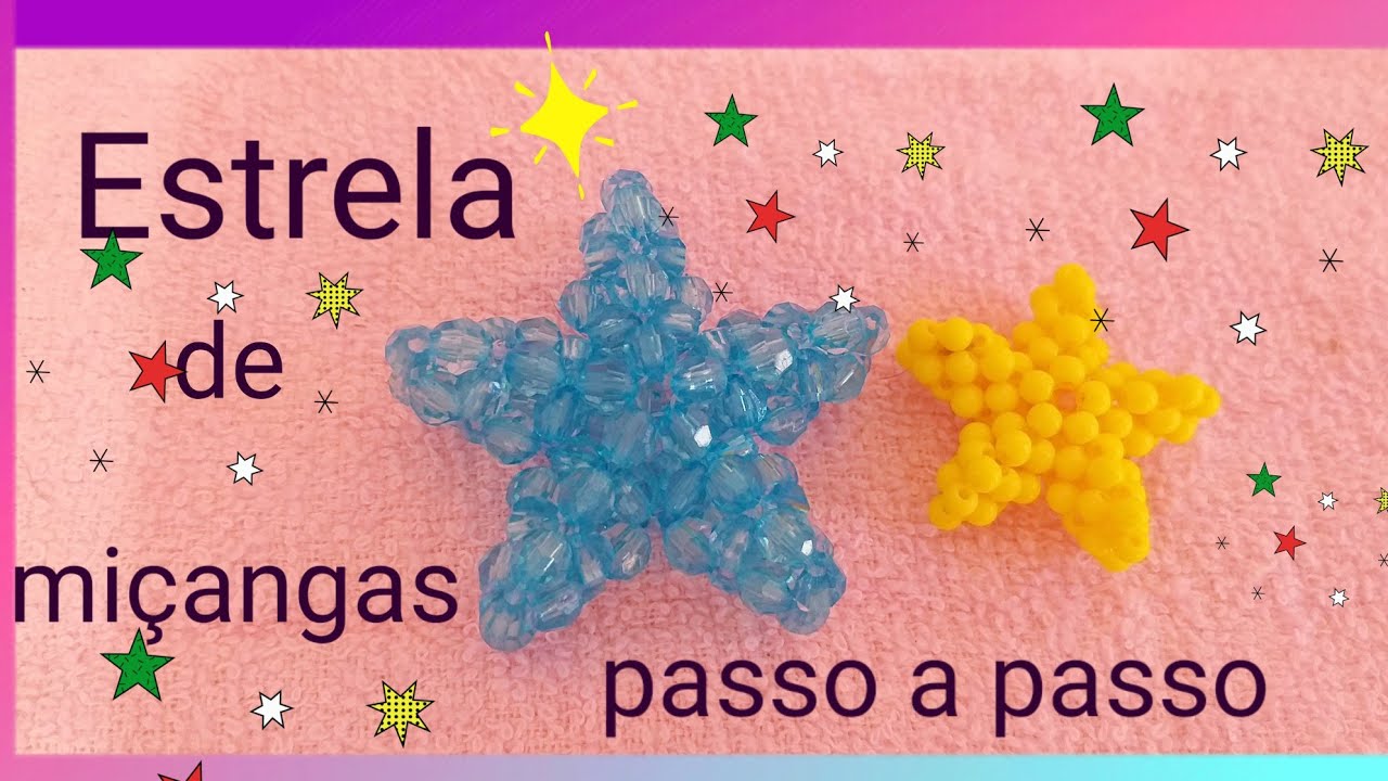 Estrela de miçangas passo a passo