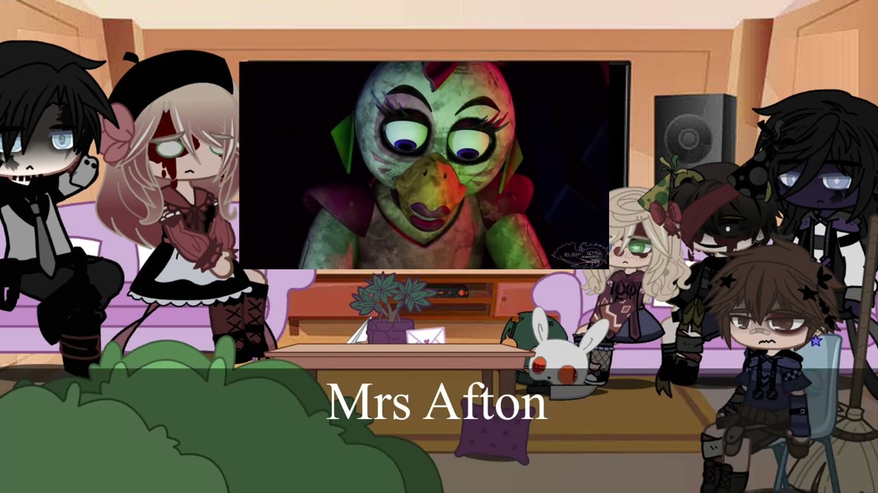 The Aftons react to security breach Tiktok last part(⚠︎︎repost⚠︎︎) []Gacha club][FNAF]