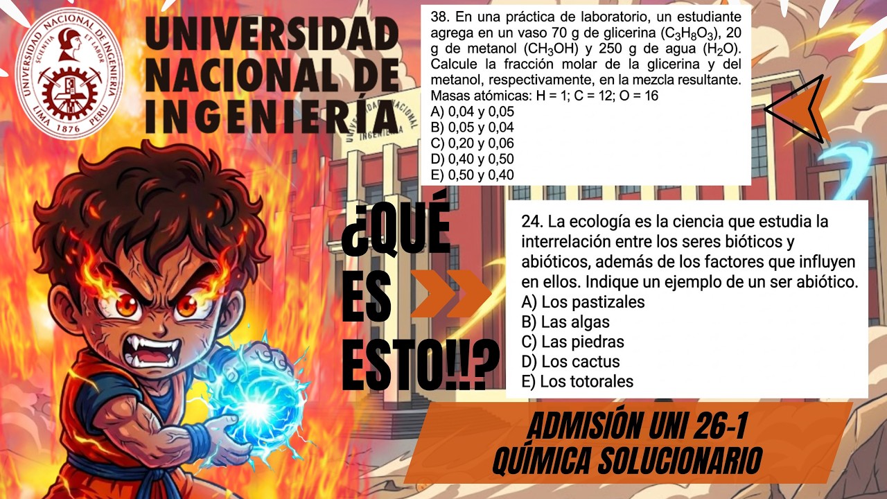 Solucionario UNI Admisión 2026-1 | Química | ¿COMO VA A VENIR ALGO ASI?!!