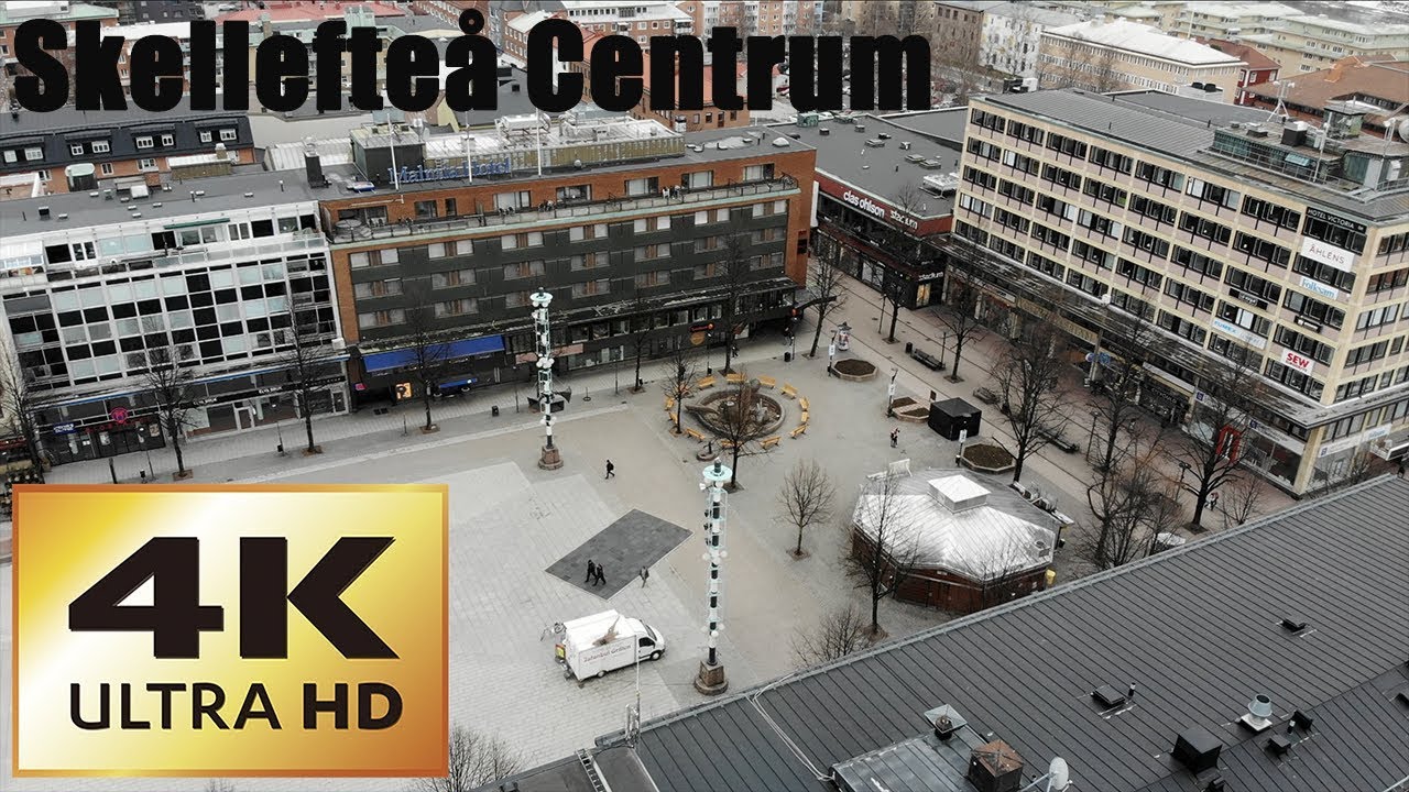 Skellefteå Centrum - Torget 4K