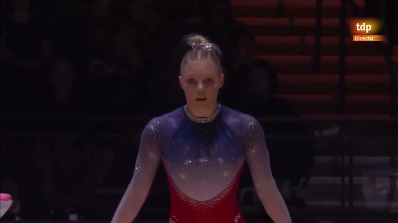 Jade Carey (USA) FX TF 🥇 2022 World Championships Team Final 14.100