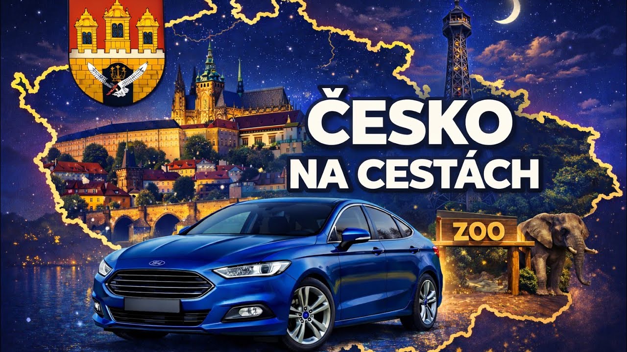 🚗 Přerov nad Labem → Český Brod | Klidná noční jízda autem | 4K | Bez komentáře