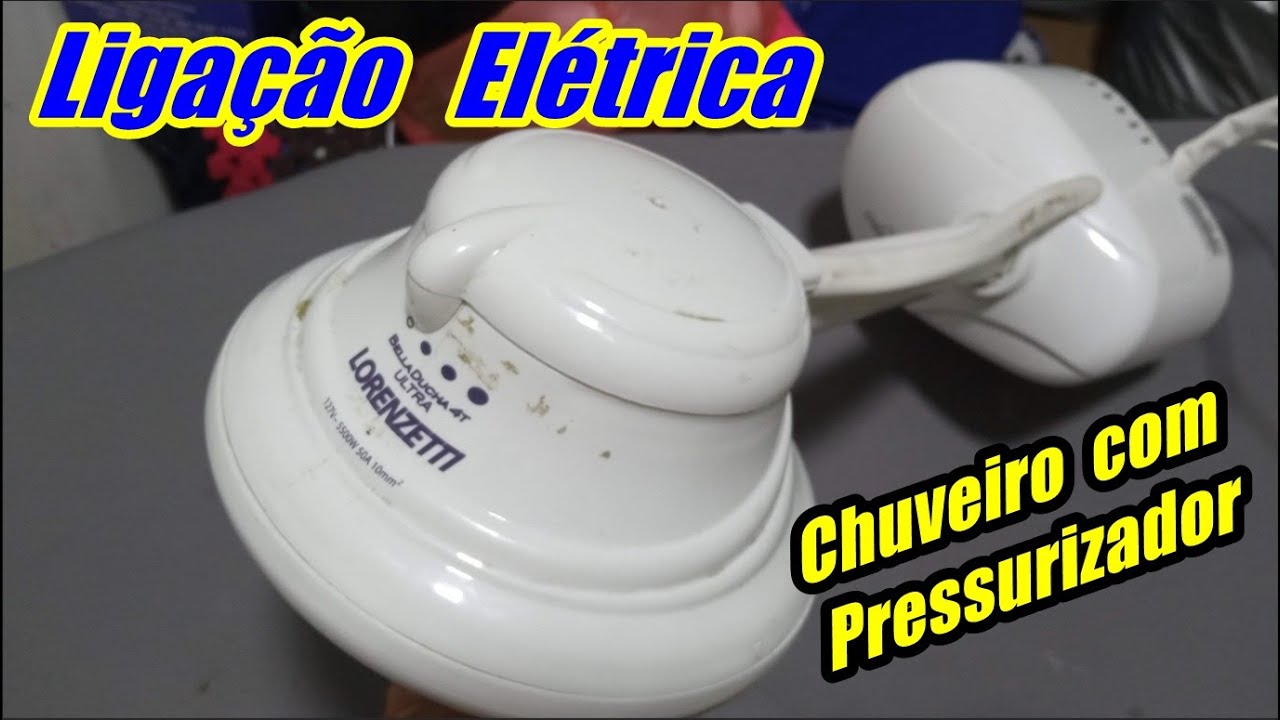 Ligação Elétrica do chuveiro Lorenzetti Bella Ducha 4T Ultra, Max Turbo
