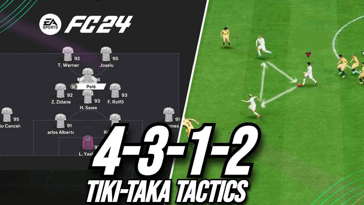 New OP Tiki Taka Tactics! Best 4312 Custom Tactics EA FC 24