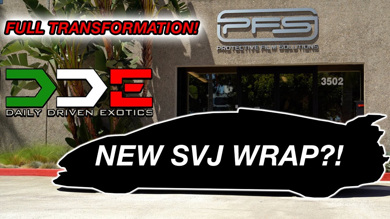 WRAPPING DAILY DRIVEN EXOTICS' LAMBORGHINI AVENTADOR SVJ!!