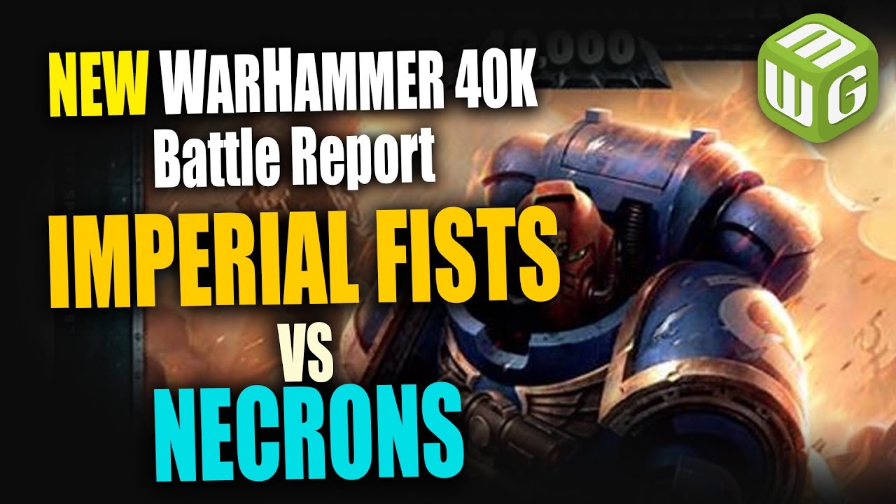 NEW Space Marines (Imperial Fists) vs Necrons Warhammer 40k 8th Edition Battle Report